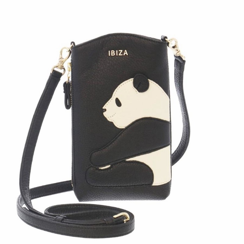 IBIZA　イビサ　バッグチャーム　マスコット パンダチャーム付きポーチ 大きい割引 IBIZA イビサ バッグチャーム マスコット パンダ