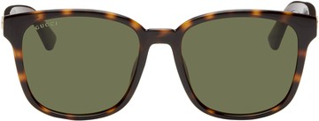 Gucci 棕色 Lines Thin 太阳镜