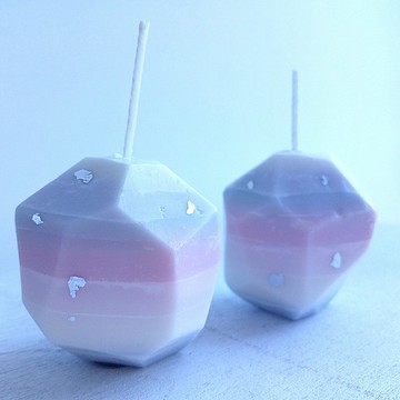 Stone 夢幻石頭2入組 | 天然大豆蠟燭 | 薰衣草 茉莉花 | 禮物