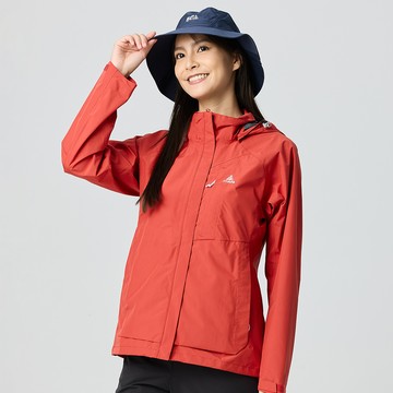 女款綠森林防水透濕外套/防風防水外套(A1GAGZ02W烈焰紅/透氣防水外套)