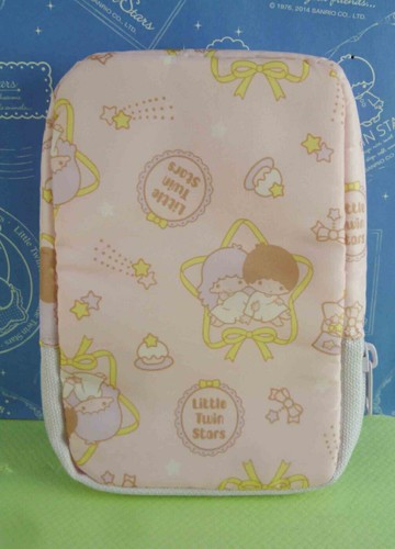 【震撼精品百貨】Little Twin Stars KiKi&LaLa 雙子星小天使 收納袋 粉 附帶 震撼日式精品百貨