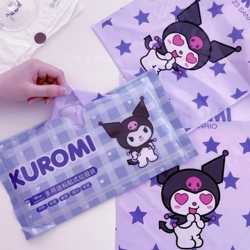 垃圾袋 三麗鷗系列 庫洛米 美樂蒂可愛造型黏貼式垃圾袋 桌上垃圾袋 外出清潔袋  NT-H7006 NT-K7007