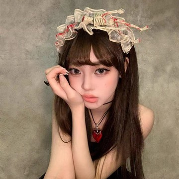 【萬聖節裝飾 台灣發貨】亡靈復生 骷髏骨架髮箍暗黑哥特萬聖節搞怪頭箍cos裝扮道具頭飾品
