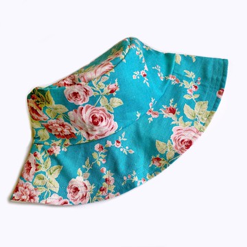 花花系列 英式玫瑰花棉麻漁夫帽 手工帽