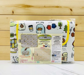 【震撼精品百貨】角落生物 Sumikko Gurashi~SAN-X 角落生物野餐墊 沙灘墊 防水墊90x120cm-白*01802