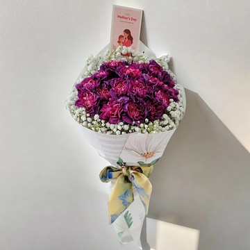 鮮花花束 (康乃馨20支、滿天星) GF00131