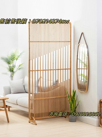 竹子屏風 日式竹子屏風隔斷客廳家用簡約實木格柵折疊移動入戶玄關落地座屏