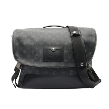 LOUIS VUITTON LV 路易威登 Messenger Voyage PM 肩背包 黑色 原花帆布 M40511 【二手名牌BRAND OFF】