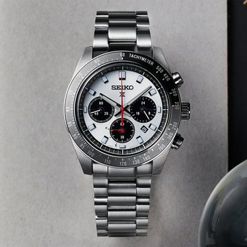 SEIKO 精工 Prospex SPEEDTIMER 熊貓錶 太陽能計時手錶(HBJ001/V192-00B0N)