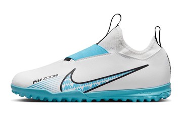 GS NIKE JR. ZOOM MERCURIAL VAPOR 15 ACADEMY TF WHITE BALTIC BLUE