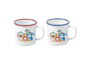 【POLI波力救援小英雄x馬村設計實驗室】聯名琺瑯杯