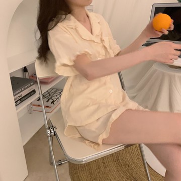 女士睡衣夏季款時尚洋氣年新款網紅同款爆款小眾設計感家居服