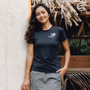 ADISI 女WINCOOL涼感乾爽機能圓領T AL2411013 黑夜藍 (S-3XL)