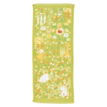 日本丸真 Moomin嚕嚕米 今治紗布毛巾- 春季花海