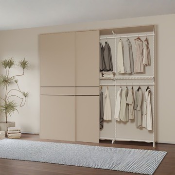 免運/可開票 工廠直銷 環保落地式金屬衣櫃家用主臥室走入式衣帽間架子DIY砌墻衣櫥定制 出貨快CH9002