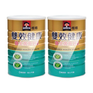 Quaker 雙效健康益生菌高鈣奶粉 1500g/罐 (2罐)