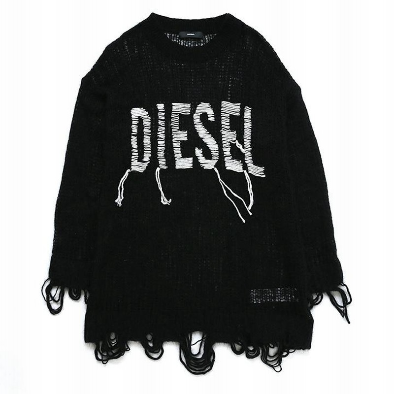 ディーゼル DIESEL プルオーバーニットセーター レディース 太糸ロゴ 