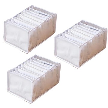 BangJiaShi 幫家適 衣物收納袋  9格  白色  3個