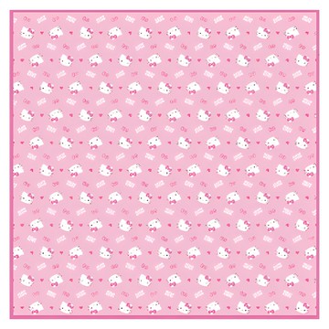 Hello Kitty 凱蒂貓 戶外桌巾(方) 不織布 + 聚氨酯  粉色  90 x 90cm  1個