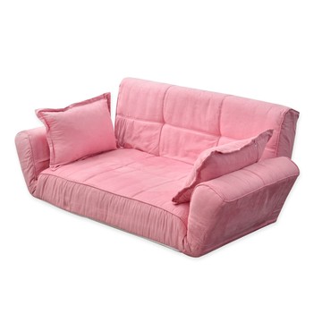 【班尼斯】鳳妃妃獨立筒貴妃椅 布套可拆洗+天然實木腳沙發床-粉紅色