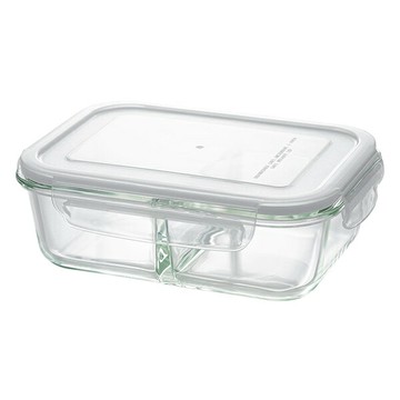 分隔耐熱玻璃保存容器 980ml 長方形 NITORI宜得利家居