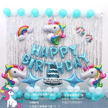 臺灣-出貨🔥【新款熱銷】生日派對慶祝氣球兒童男女朋友閨蜜裝飾布置用品卡通動漫創意主題 VMUX