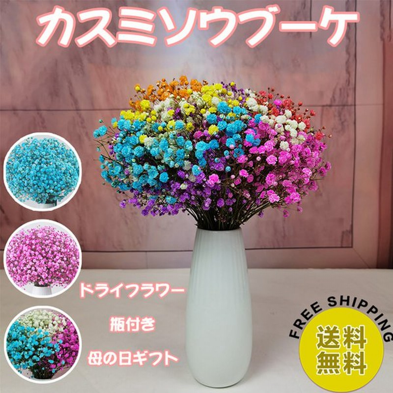 かすみ草花束 花瓶付き カスミソウブーケ プリザーブドフラワー ドライフラワー プレゼント ギフト 贈り物 Ins風 父の日プレゼント 通販 Lineポイント最大0 5 Get Lineショッピング