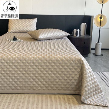 新款夏季涼感冰絲床單可機水洗天絲床蓋三件套空調軟席 子冰絲涼席