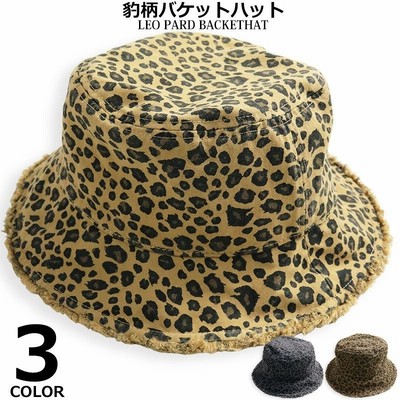 ハット L 豹柄 レオパード