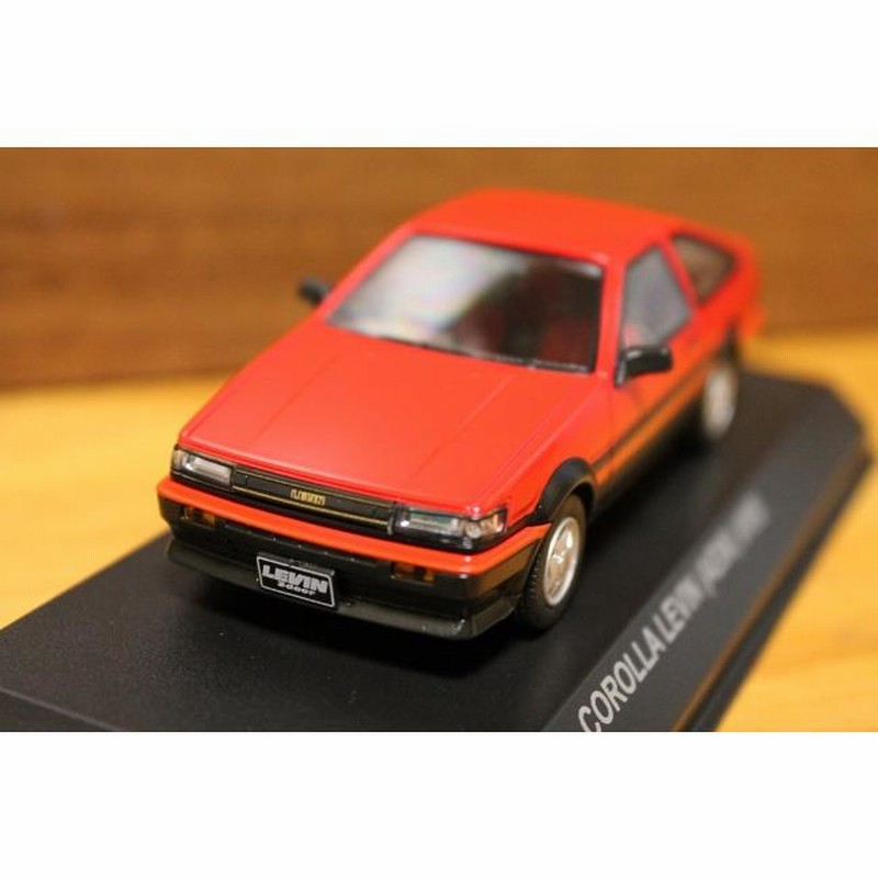 京商 1/43 トヨタ カローラレビン AE86 GT APEX 前期型 レッド 