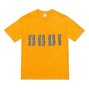 Supreme SS18 Gonz Logo Tee Mustard Logo Tee