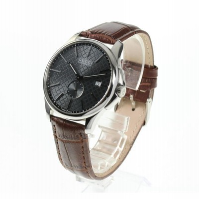 【美品】GUCCI G-タイムレスYA12631自動巻 デイトスモールセコンド 箱保付き【GUCCI】グッチ Gタイムレス スモールセコンド 126.3