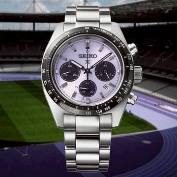 SEIKO 精工 Prospex限量 世界田徑錦標賽 江戶紫 太陽能計時錶 SSC955P1/V192-0AP0P