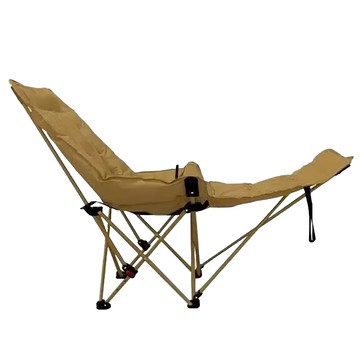 A&R 坐躺兩用高背月亮椅 三檔調節加棉適舒款 帶腿托款  1個  卡其色