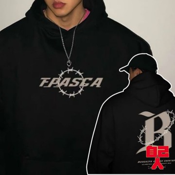 【自己人】連帽上衣 刷毛帽T 大學T 衛衣 長袖上衣 潮流印花 男女情侶百搭 大尺碼 男裝 BHSW621