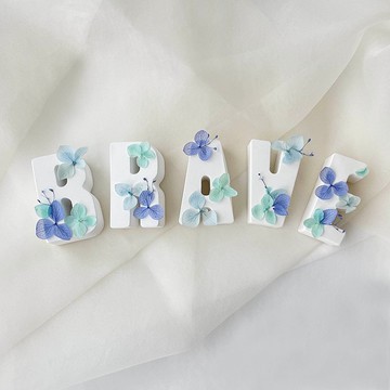 【文字傳情】石膏香氛石 英文字母 無畏藍【典華優惠券】