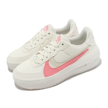 [ACS] Nike 休閒鞋 Wmns AF1 PLTAFORM 女鞋 厚底 增高 米白 粉紅 小白鞋 DJ9946-105