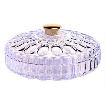 水晶收納餅盒 含蓋高12cm 寬23cm  1個