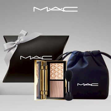 【MAC】[🎁1+1 ] 口袋雙色修容打亮盤  享迷你雙頭刷 | 底妝 修容盤 生日禮物 摩羯座送禮