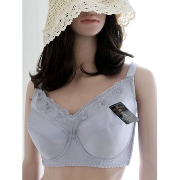 大碼光面文胸無痕胖mm胸大薄款聚顯小文胸110G全罩杯美背鋼圈內衣