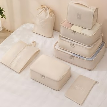 S-SportPlus+ 旅行收納組8件 J9001001-04  米色