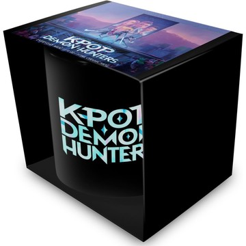 【Kpop 獵魔女團】K-Pop Demon Hunters Logo 黑色馬克杯 315ml