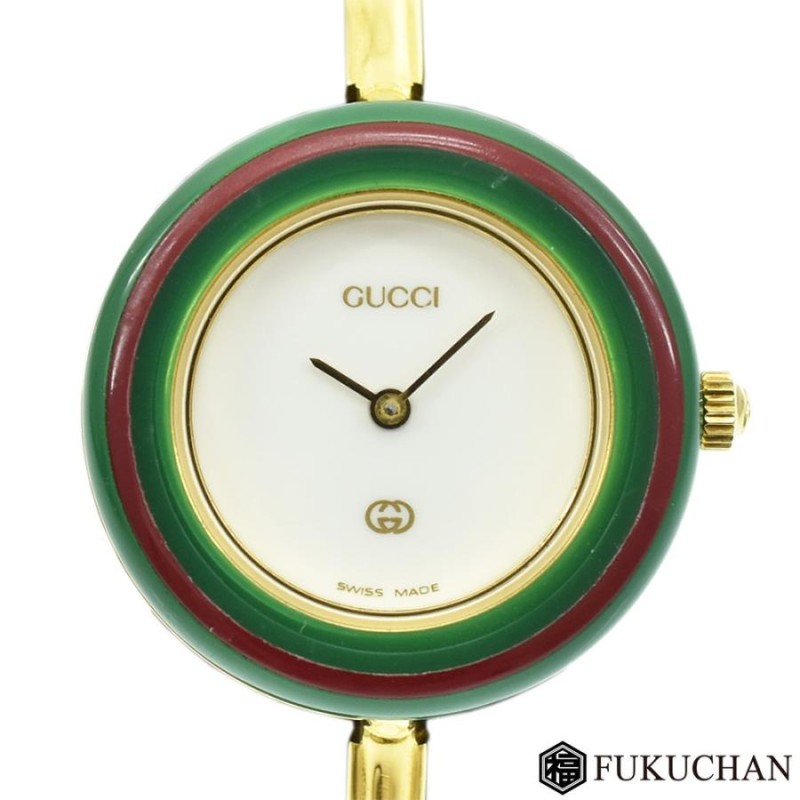 GUCCI/グッチ チェンジベゼル ウォッチ ゴールド×ホワイト文字盤 クォーツ/GP×プラスチック 11/12 中古 | LINEブランドカタログ