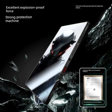 閃魔適用紅魔9pro鋼化膜無孔全包虹膜9pro+手機膜全屏防指紋9pr0鉆石游戲貼莫氘鋒透明銀翼版5g洪魔9防爆玻璃