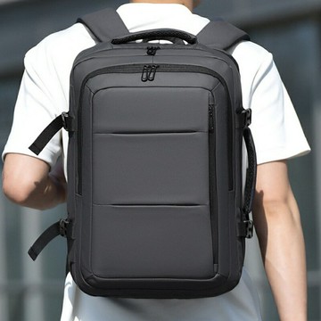 【巴黎精品】現貨+預購 男防水後背包多功能側背包雙肩包大容量側背包單肩包機能包包-可擴容量2色a1kg21