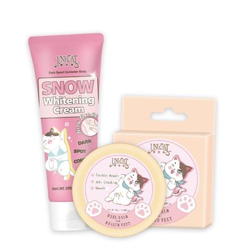 【UNICAT變臉貓】腋下膝肘嫩白霜 100ml+超保濕護足霜 12g