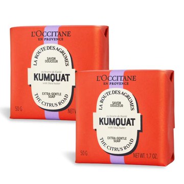 LOCCITANE 歐舒丹 奇幻之旅康果乳油木香氛皂(50g)X2-百貨公司貨