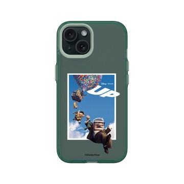 iPhone 15 Clear 憂墨綠 - 迪士尼-皮克斯 PIXAR - 天外奇蹟 - 冒險就在外面