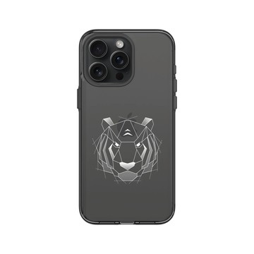 iPhone 15 Pro Max Clear 酷墨灰 - Animal Silhouette / 動物剪影 - 幾何-動物系列/虎
