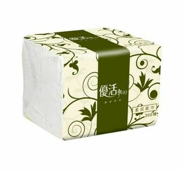 單抽式柔拭紙巾300抽x60包